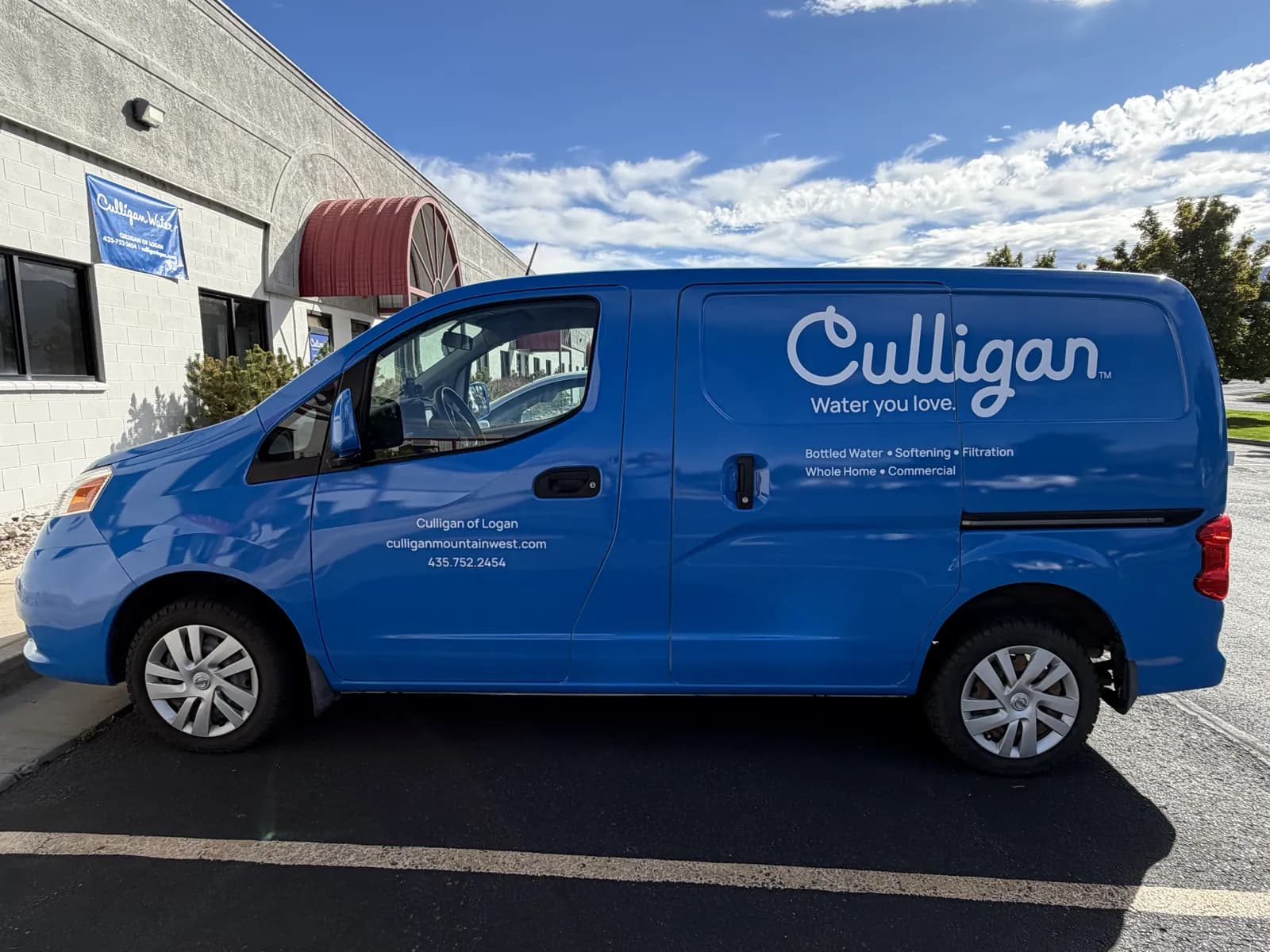 2025 Nissan, Ram NV200 & ProMaster — Cut Vinyl on Blue, Full Wrap on White
