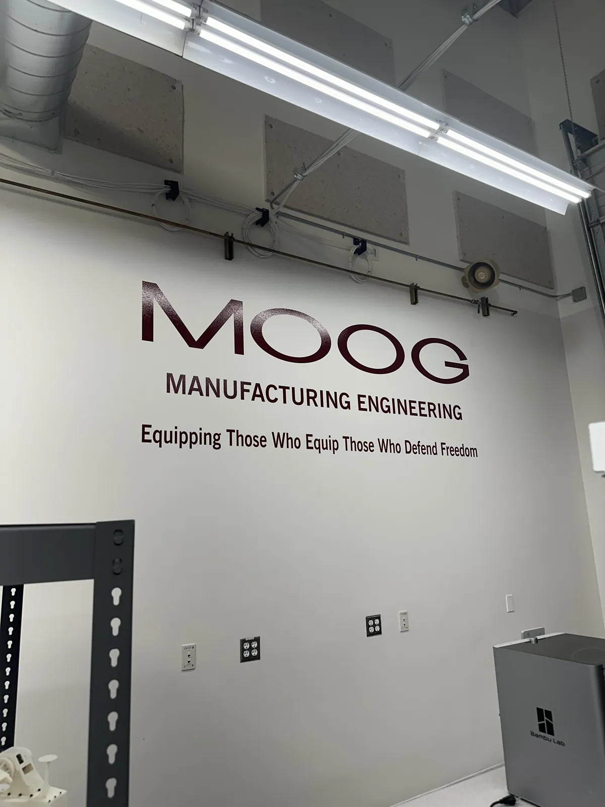 MOOG — Lobby Wall Lettering — Cut Vinyl Wall Lettering