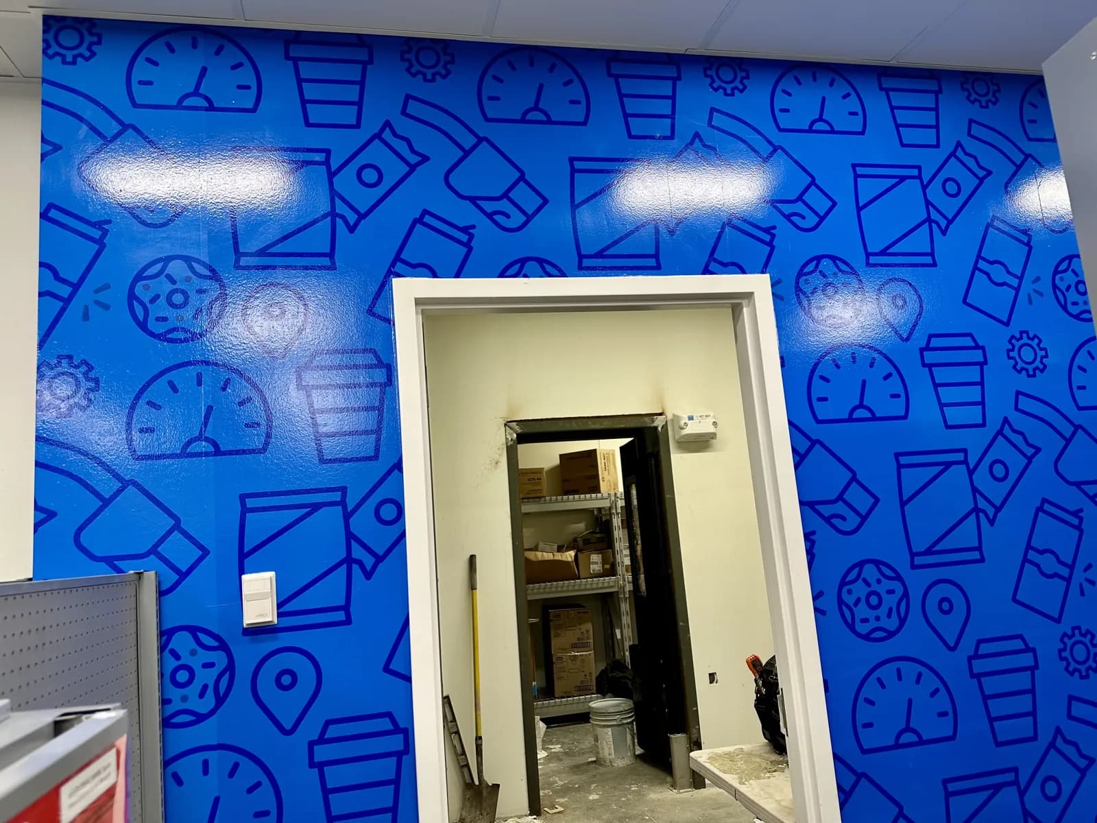 North Logan — Patterned Interior Wall Wrap — Custom Pattern Wall Wrap, Full Walls