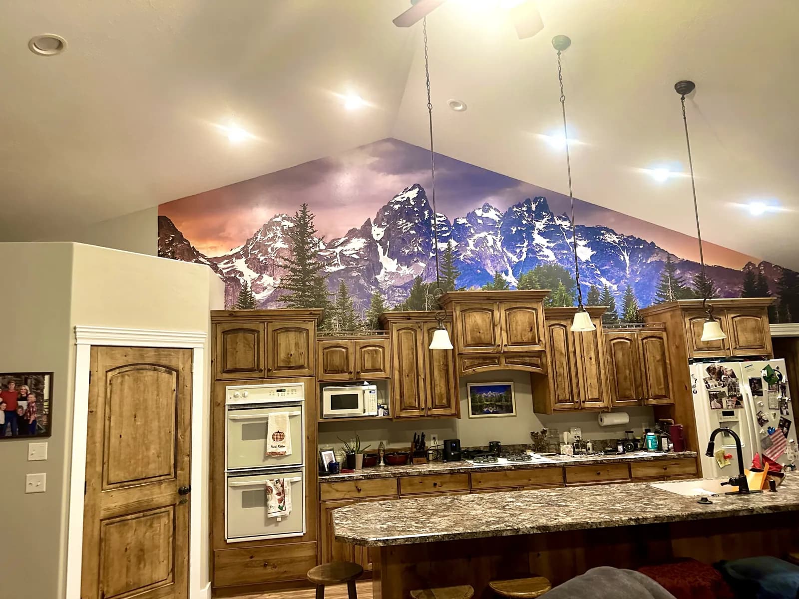 Preston, ID — Teton Kitchen Mural — Photographic Printed Mural, Residential